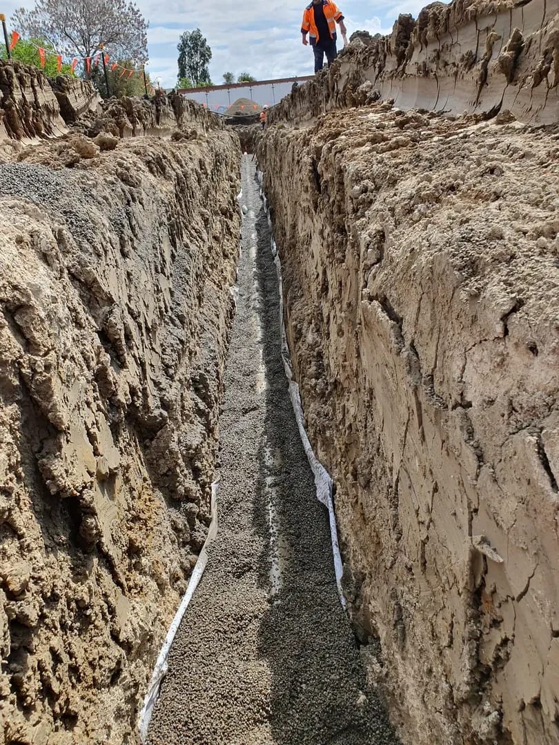 Pipe installation for in-ground plumbing