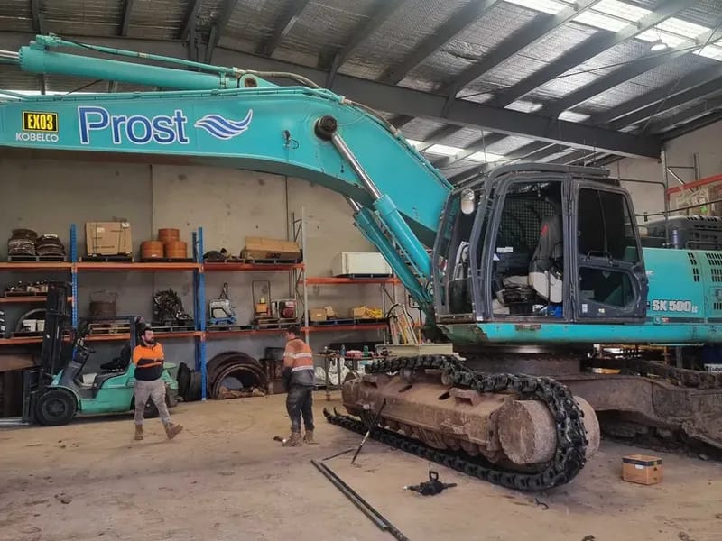 Prost Group in-house mechanics workshop for fleet maintenance