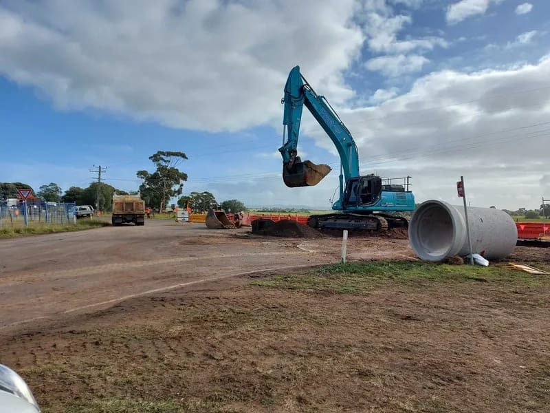 Residential subdivision pipeline installation