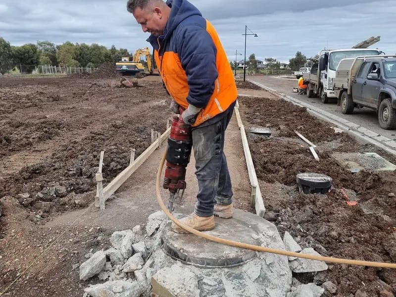 Manhole adjustments and construction works